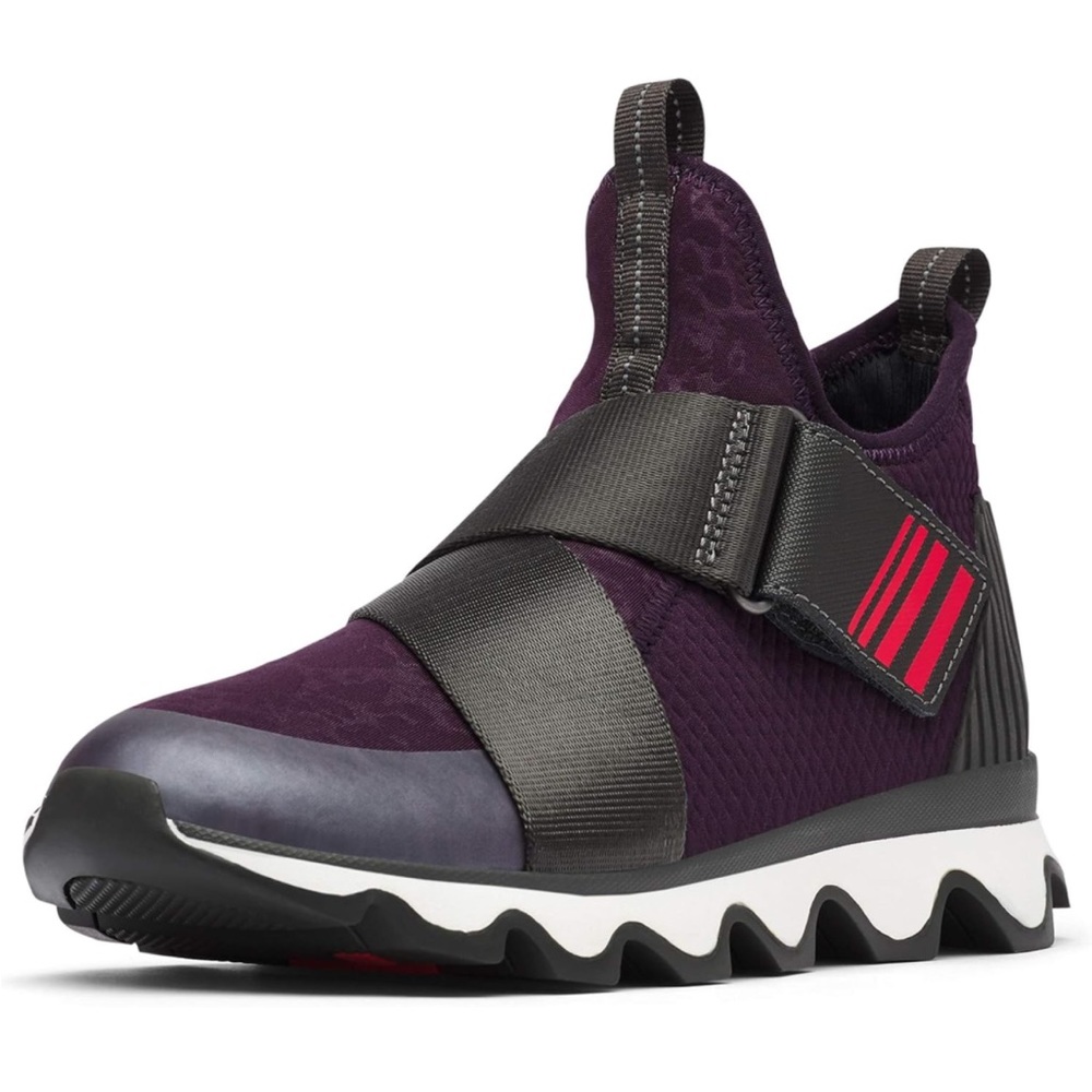 SOREL Women’s “Kinetic Sneak Everyday Casual Sneaker”, Purple Dark Plum Size 10